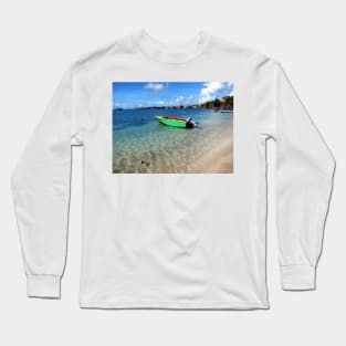 Caribbean Blue Long Sleeve T-Shirt